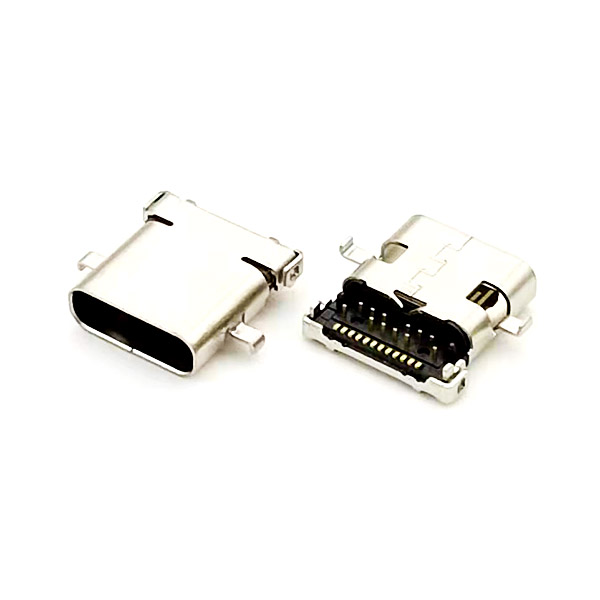 USB TYPE C 24P沉板1.25；單殼10.0；8.65長；DIP+SMT