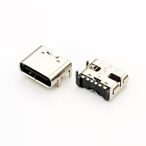 USB TYPE C 6P板上；DIP+SMT;殼子1.1；2.0長